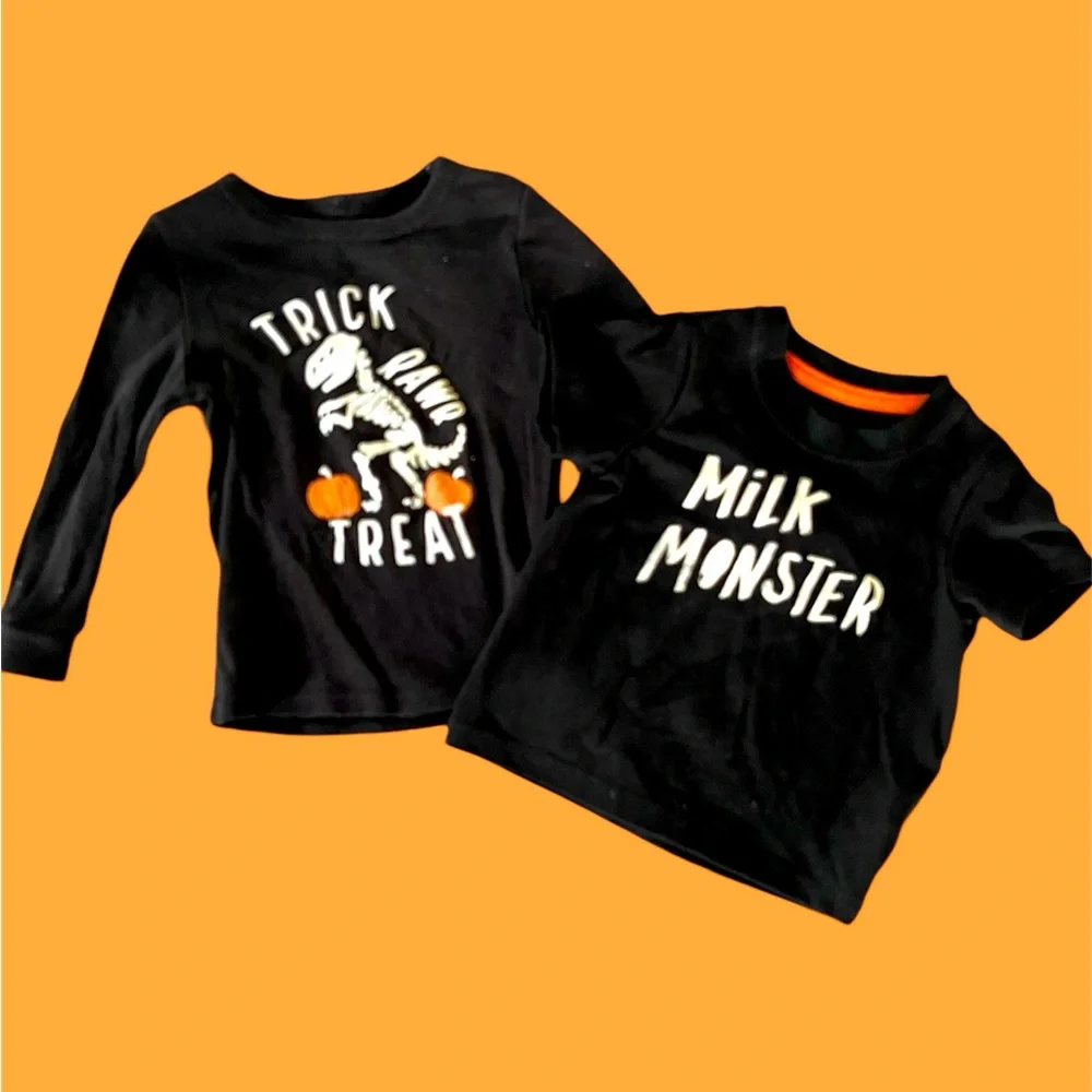 Baby Halloween Shirts Set of 2 - Picture 1 of 6